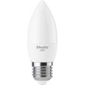 Комплект из 3 светодиодных ламп Sholtz свеча 9Вт E27 2700К C37 220-240В, пластик LEC3019T (артикул 16293264) – фото 1