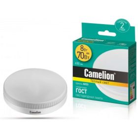 Светодиодная лампа Camelion LED8-GX53/830/GX53 8Вт 220В 13474 (артикул 15905267) – фото 1