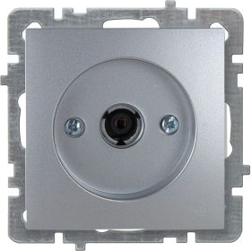 Механизм розетки NILSON 1СП тв конечный серебро Touran/Alegra metallic 24130433 (артикул 16352229) – фото 1