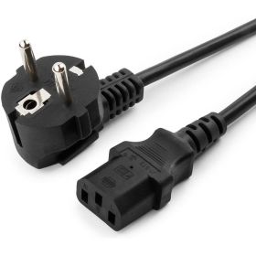 Кабель питания Cablexpert, 1.8м, Schuko- C13, 6А, черный, с заземлением PC-186 (артикул 16483372) – фото 1
