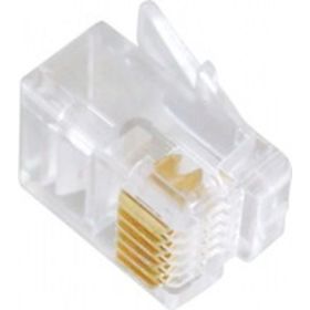 Телефонная вилка Cablexpert контакты 3m, 100 шт., RJ-12 MP-6p6c (артикул 16016943) – фото 1
