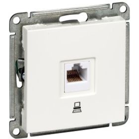 Телефонная розетка Schneider Electric W59, RJ11, 160В, 1А, белый RSI-152T-1-86 (артикул 16313812) – фото 1