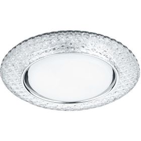 Встраиваемый потолочный светильник FERON 20LED, 2835 SMD, 4000K, 15W, GX53, без лампы, прозрачный/хром CD4042 41304 (артикул 16203665) – фото 1