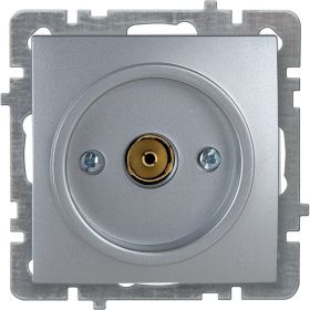 Механизм розетки NILSON 1СП тв конечный серебро Touran metallic 24130429 (артикул 16352230) – фото 1