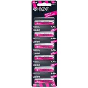 Алкалиновая батарейка ФАZА LR03 Super Alkaline BL-6 5002012 (артикул 16192451) – фото 1