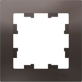 Рамка Schneider Electric 1-м ATLAS DESIGN мокко ATN000601 (артикул 15873777) – фото 1