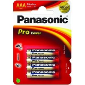 Щелочная батарейка LR03 AAA Pro Power Xtreme 1.5В бл/4 Panasonic 5410853024286 (артикул 15545831) – фото 1
