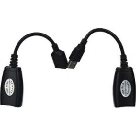 Адаптер-удлинитель VCOM USB-AM/AF - RJ45, по витой паре, до 45m CU824 (артикул 16211382) – фото 1