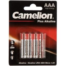 Батарейка 1.5В Camelion, LR03 Plus Alkaline BL-4,7369 (артикул 15083646) – фото 1