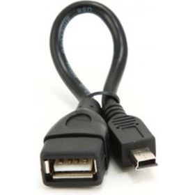 Кабель Cablexpert USB 2.0 OTG USB-AF/Mini-BM, 0.15м, пакет A-OTG-AFBM-002 (артикул 16205124) – фото 1