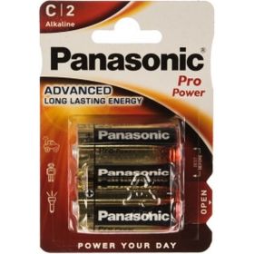 Щелочная батарейка LR14 C Pro Power Xtreme 1.5В бл/2 Panasonic 5410853024170 (артикул 15545809) – фото 1