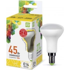 Светодиодная лампа ASD LED-R50-standard 5Вт 230В Е14 3000К 450Лм 4690612001531 (артикул 15835130) – фото 1