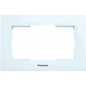 Рамка Panasonic Karre Plus 54806 для 2-й розетки серебро WKTF0809-2SL-RES (артикул 16154692) – фото 1