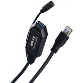 Кабель-адаптер VCOM CU827 USB3.0-repeater, удлинительный, активный, Am-Af, 5м CU827-5M (артикул 16201498) – фото 1