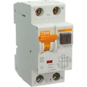 Автоматический выключатель дифференциального тока TDM АВДТ 63 B 16А 10мА SQ0202-0009 (артикул 15498198) – фото 1