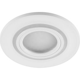 Встраиваемый потолочный светильник FERON 15LED 2835 SMD 4000K MR16 50W G5 3 белый CD600 29711 (артикул 16005203) – фото 1
