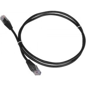 Патч-корд TWT RJ45-RJ45, 4 пары, UTP, категория 5е, 1.5 м, черный, 45-45-1.5-BK (артикул 16102332) – фото 1