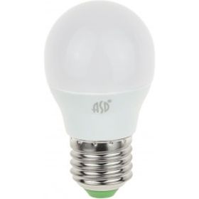 Светодиодная лампа ASD LED-ШАР-standard 5Вт 230В Е27 4000К 450Лм 4690612002187 (артикул 15835142) – фото 1
