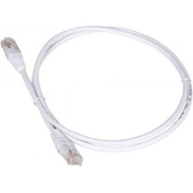 Патч-корд TWT RJ45-RJ45, 4 пары, UTP, категория 5е, 1 м, белый, 45-45-1.0-WH (артикул 16102226) – фото 1