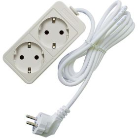 Бытовой удлинитель СОЮЗ ТМ, 3500Вт, с/з, 2гн., ПВС, 3м 481S-6203 (артикул 16174691) – фото 1