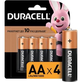 Элемент питания Duracell LR6-4BL BASIC CN 48/192/18816 Б0026815 (артикул 15866601) – фото 1