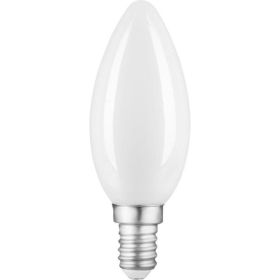 Лампа Gauss Filament, свеча, 9W, 610lm, 4100К, Е14, milky, диммируемая, LED, 1/10/50 103201209-D (артикул 16436793) – фото 1