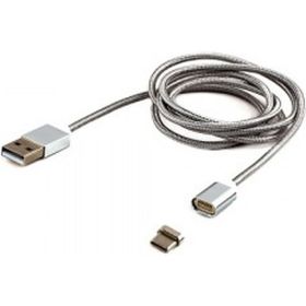 Кабель Cablexpert, магнитный USB 2.0 AM/TypeC, 1 м, алюминиевые разъемы, коробка, CC-USB2-AMUCMM-1M (артикул 16206455) – фото 1