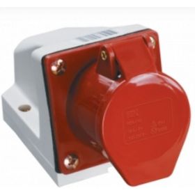 Розетка наружной установки IEK 16А 3P+Е+N 380В IP44 115 ИЭК PSR12-016-5 (артикул 15164589) – фото 1