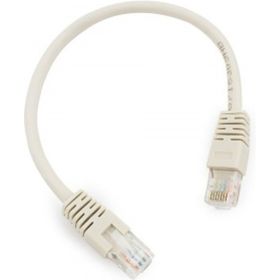 Патч-корд Cablexpert UTP PP6U-0.25M кат.6, 0.25м, литой, многожильный серый PP6U-0.25M (артикул 15933209) – фото 1
