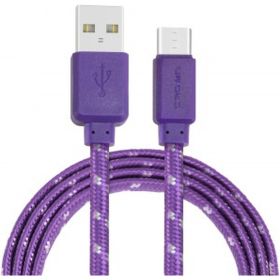 Кабель CROWN USB - USB Type-C CMCU-3052C violet CM000002122 (артикул 16213672) – фото 1