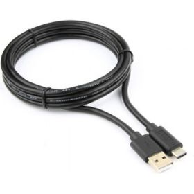 Кабель USB Cablexpert, USB2.0 AM/USB Type-C, 1.8м, пакет CCP-USB2-AMCM-6 (артикул 16205118) – фото 1