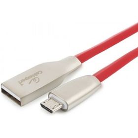 Кабель Cablexpert USB 2.0 AM/microB, серия Gold, длина 1.8 м, красный, блистер, CC-G-mUSB01R-1.8M (артикул 16205384) – фото 1