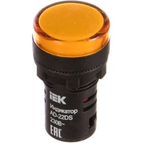 Светосигнальная арматура AD-22DS 230В желтая IEK BLS10-ADDS-230-K05 43328 (артикул 15526159) – фото 1