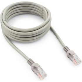 Патч-корд Cablexpert UTP PP12-3M кат.5e, 3м, литой, многожильный серый PP12-3M (артикул 15933143) – фото 1