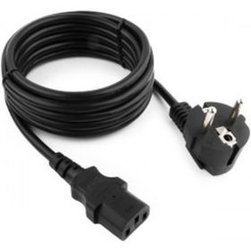 Кабель питания Cablexpert Schuko-C13, 3.0м, 6А, черный, с заземлением PC-186-10 (артикул 16206341) – фото 1