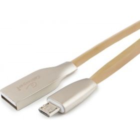 Кабель USB 2.0 Cablexpert, AM/microB, серия Gold, длина 1м, блистер, золотой CC-G-mUSB01Gd-1M (артикул 16205326) – фото 1