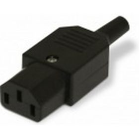 Разъем Hyperline, CON-IEC320C13, IEC 60320 C13, 220В, 10A, на кабель, плоские контакты внутри разъема, прямой, 47865 (артикул 15560019) – фото 1