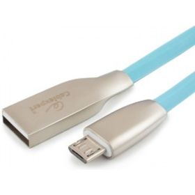 Кабель Cablexpert серия Gold USB 2.0 AM/micro-B, длина 1м, синий, блистер CC-G-mUSB01Bl-1M (артикул 16205348) – фото 1