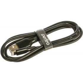 Кабель для iPhone PERFEO USB - 8 PIN Lightning силикон черный длина 1 м. I4318 30&nbsp;013&nbsp;068 (артикул 16088684) – фото 1