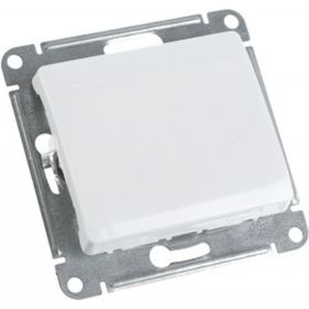 Механизм переключателя Schneider Electric 1-кл. GLOSSA белый SchE GSL000171 (артикул 15425528) – фото 1