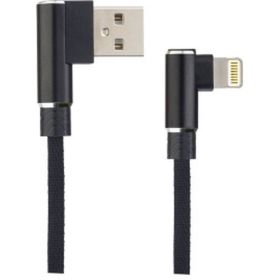 Кабель для iPhone PERFEO USB - 8 PIN Lightning угловой черный длина 1 м. бокс I4315 30&nbsp;013&nbsp;263 (артикул 16088743) – фото 1