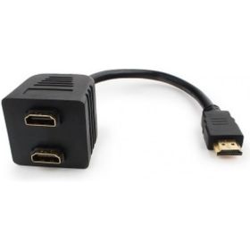 Разветвитель Cablexpert HDMI HD19F/2x19F, 1 компьютерный 2 монитора, пасcивный, Full-HD, 3D, 1.4v DSP-2PH4-002 (артикул 16016899) – фото 1