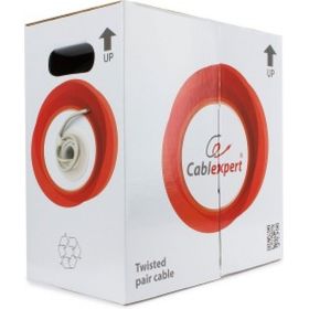 Кабель Cablexper , UTP5e, 4 пары, 0.48 мм, CCA, однож., 305 м, серый UPC-5004E-SOL (артикул 15933266) – фото 1