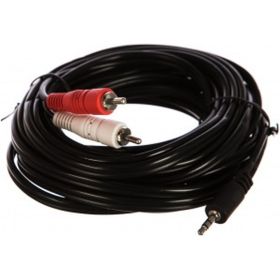 Кабель PERFEO Jack 3.5 мм вилка - 2xRCA вилка длина 5 м. J2005 30&nbsp;003&nbsp;887 (артикул 16088736) – фото 1