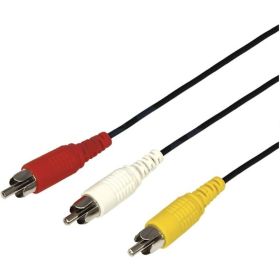 Шнур 3 RCA - 3 RCA REXANT, длина 10 метров, черный 17-0207 (артикул 16197307) – фото 1
