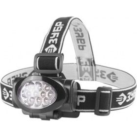 Налобный светодиодный фонарь Зубр МАСТЕР 10Ultra LED, матричный рефлектор, 3 режима, 3ААА 56438 (артикул 15536379) – фото 1
