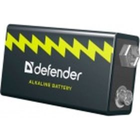 Алкалиновая батарейка Defender 6LR61-1B Крона, в блистере 1шт, 9 В 56042 (артикул 16125433) – фото 1