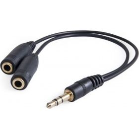 Разветвитель для наушников Defender Audio Jack для 2 наушников, 0,15 м 63001 (артикул 16125411) – фото 1