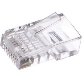 Вилка Cablexpert RJ-45 8P8C LC-PTU-01/10 универсал кат.5e. 6 мкр со сквозным отверстием 10шт LC-PTU-01/10 (артикул 15935710) – фото 1