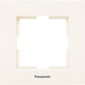 Рамка Panasonic Karre Plus 54822 1м крем WKTF0801-2BG-RES (артикул 16154648) – фото 1